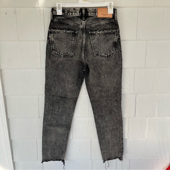 Moussy Vintage Straight Leg Faded Black Gray jeans size 25 - Picture 5 of 6